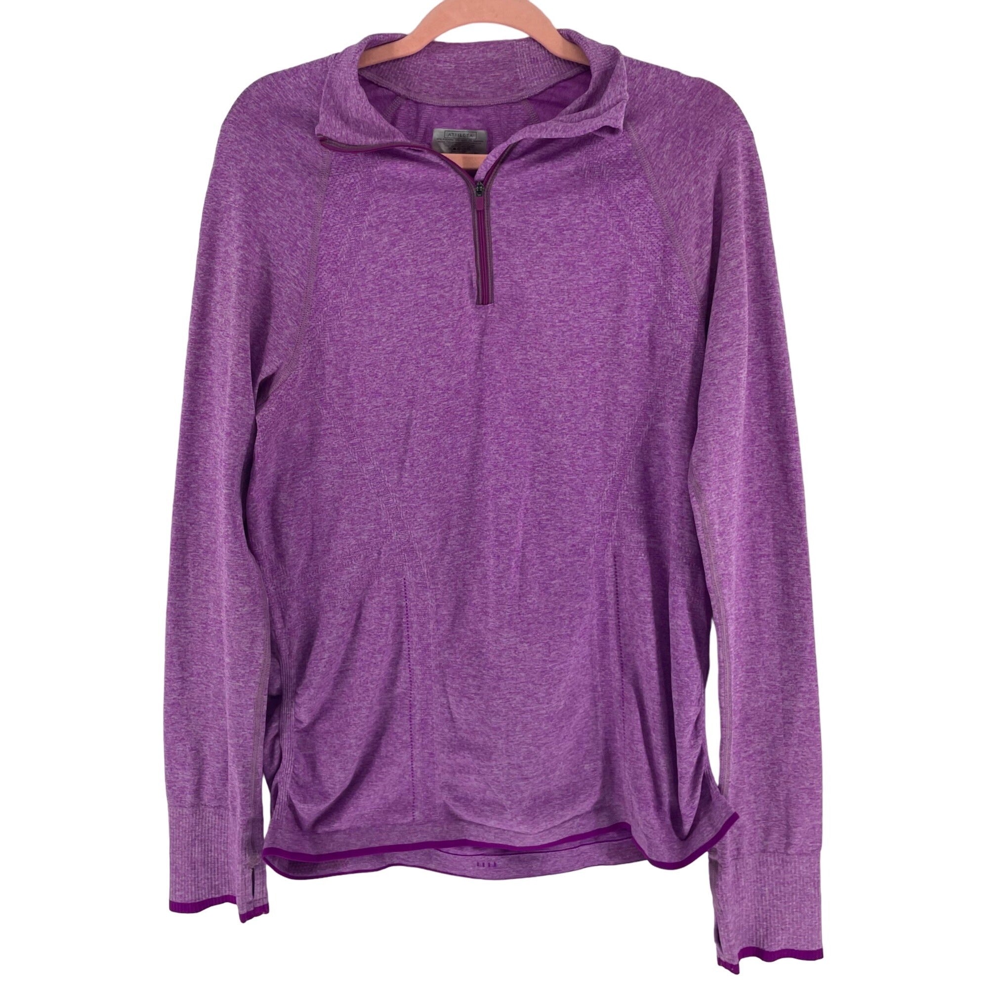 Athleta Women's Size XL Purple Long-Sleeved Workout Top