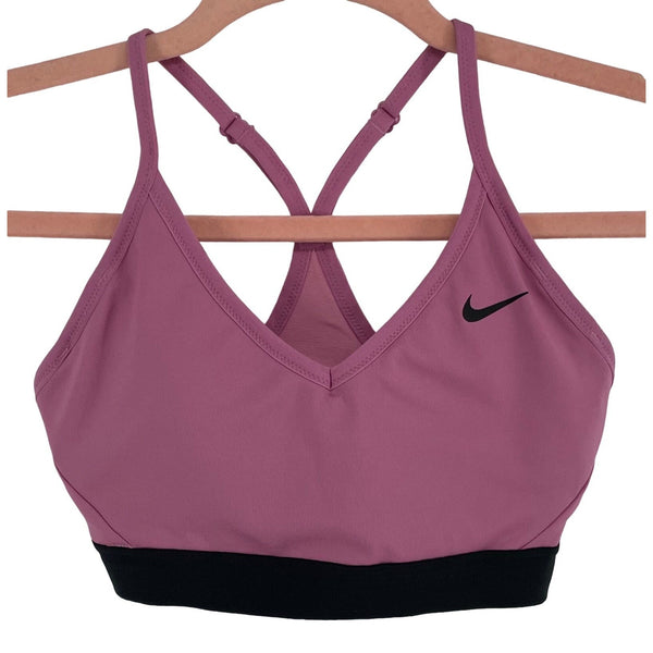 Nike Dri-Fit Women's Size Small Fuchsia/Pink Padded Sports Bra W/ Criss-Cross Back Straps