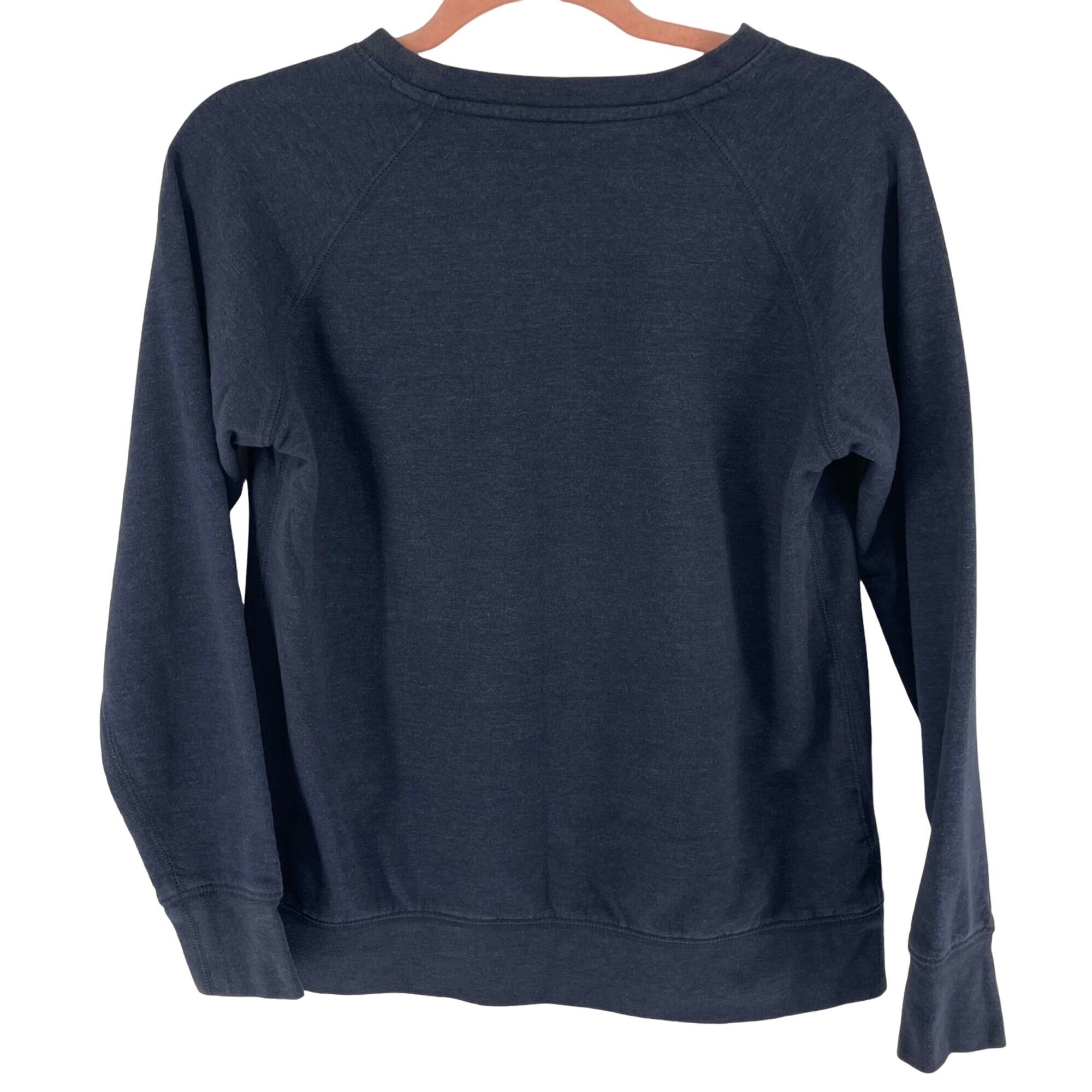 Eddie Bauer Women's Size Small Navy Blue Crew Neck Sweatshirt