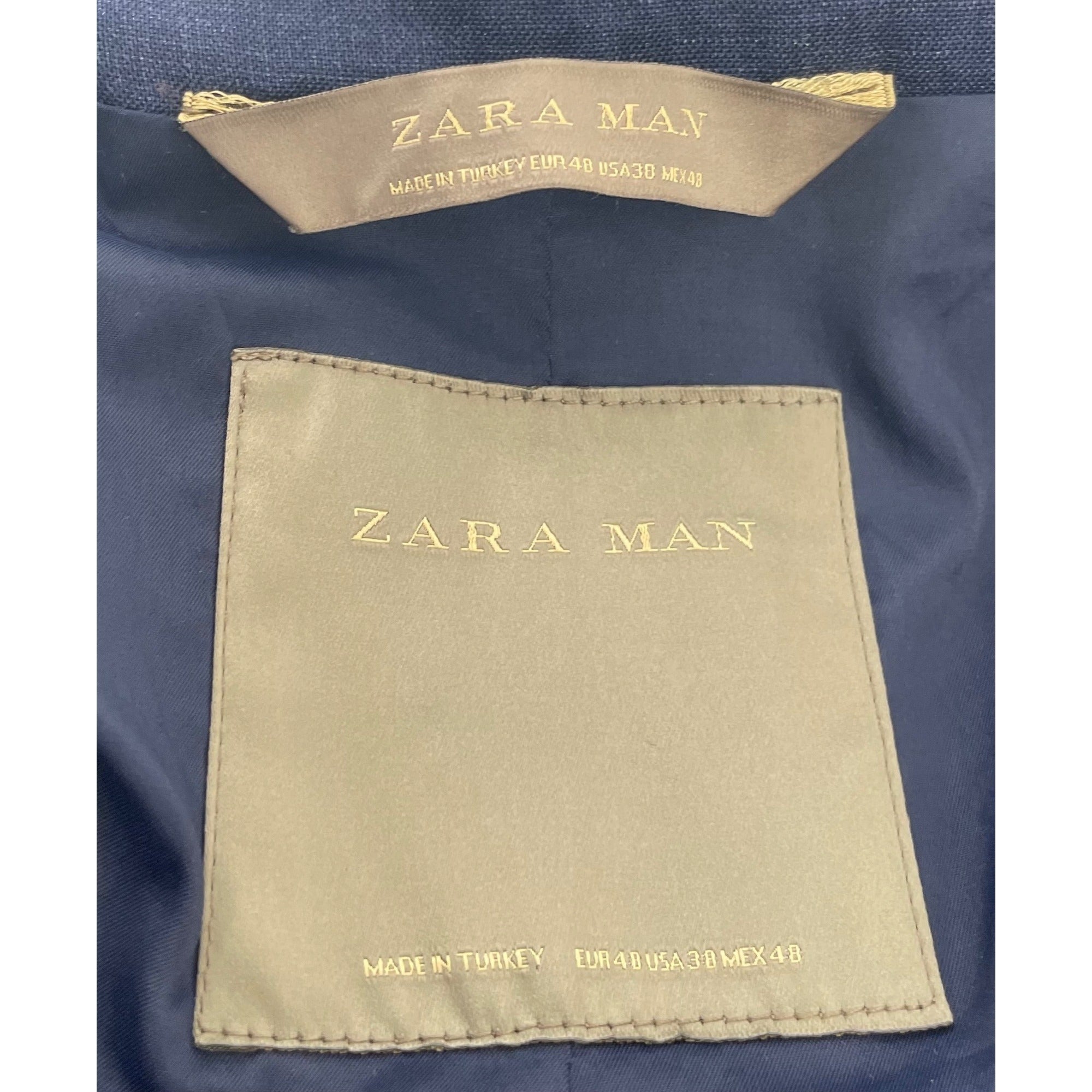 Zara Man Men's Size Small 27S Navy Blue Formal Blazer