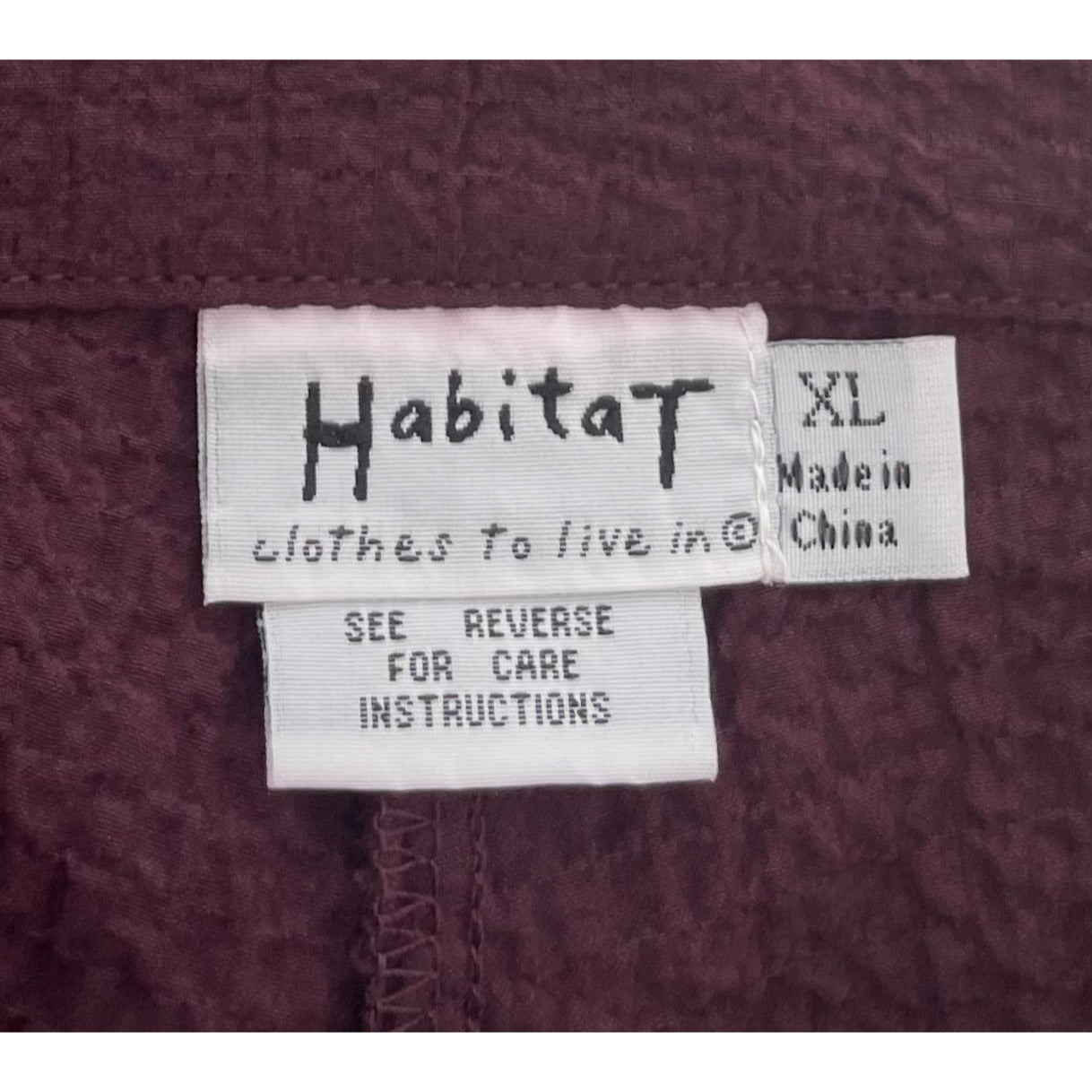 NWT Habitat Women's Size XL Maroon/Burgundy Pants