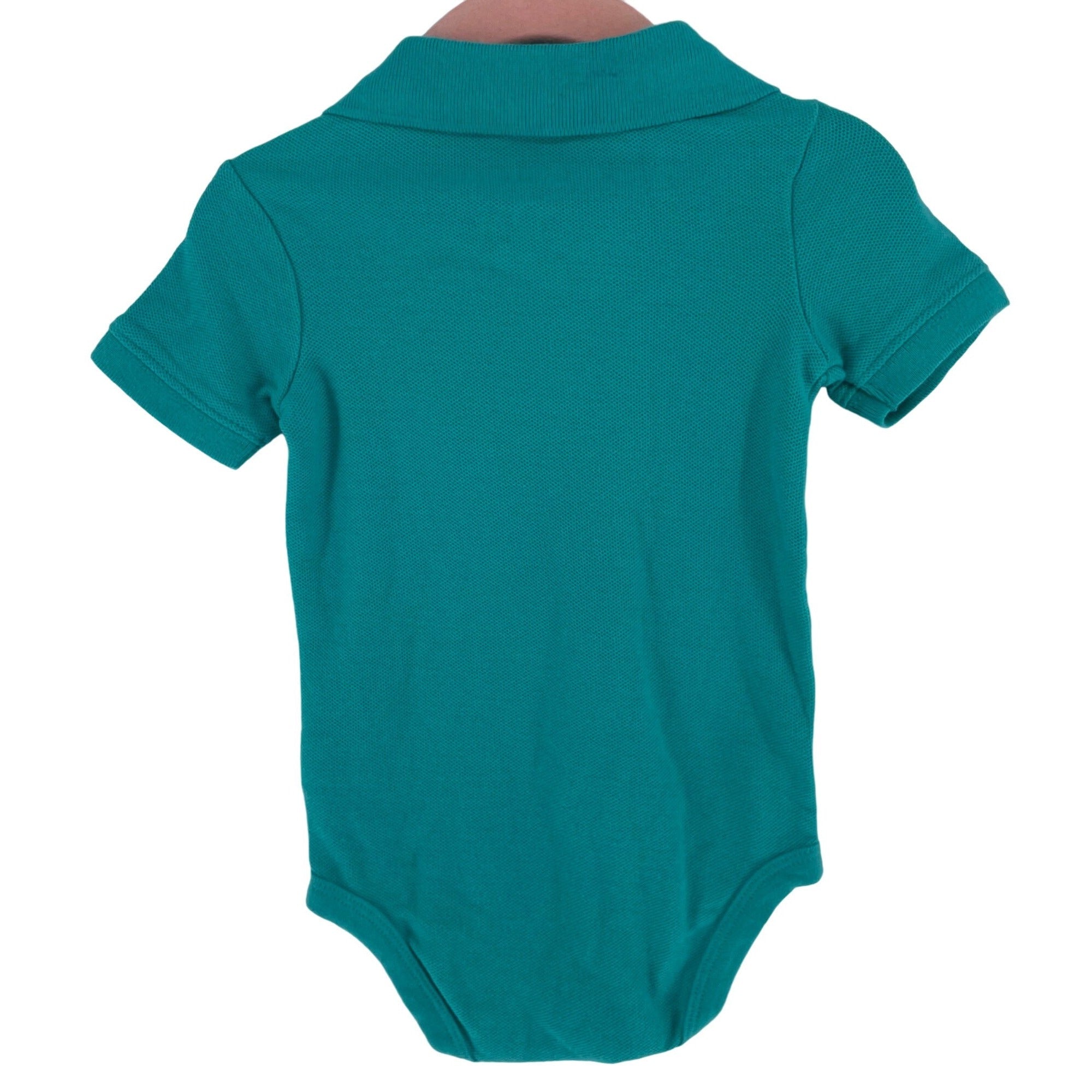 Oshkosh B'gosh Unisex Baby Size 12 Months Teal Polo Shirt Onesie