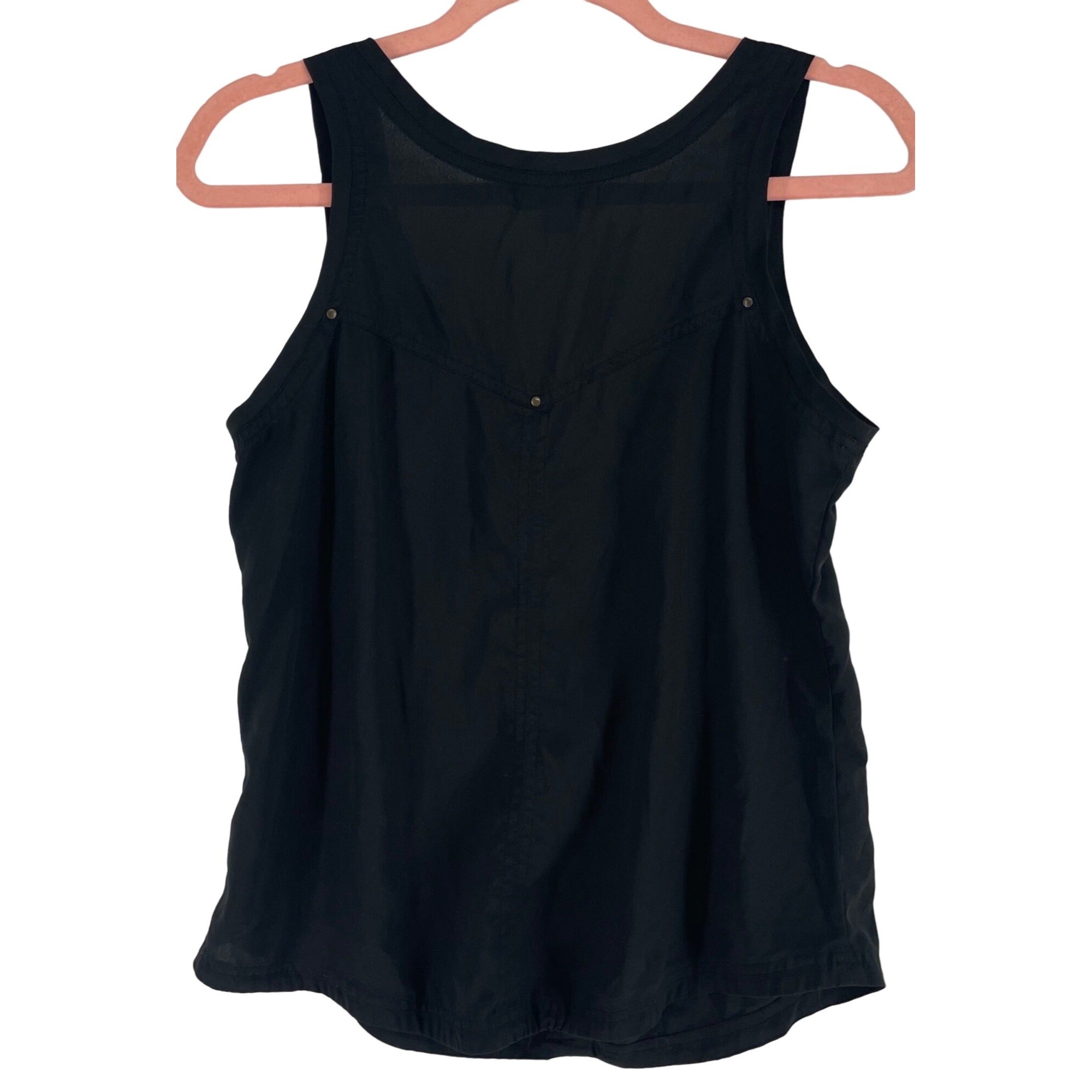 Banana Republic Women's Size Small Black Satin Dressy Tank Top