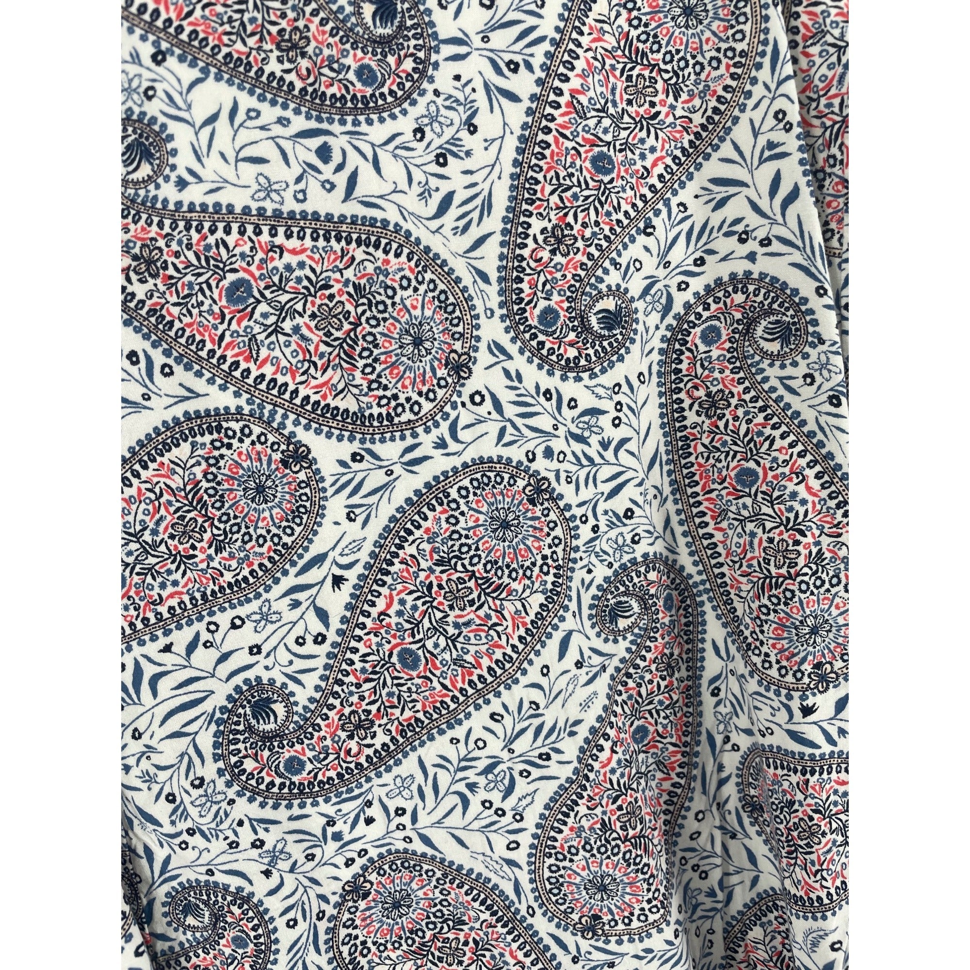 Old Navy Women's Size XS Navy/Red/White Sleeveless Summer Paisley Midi Dress