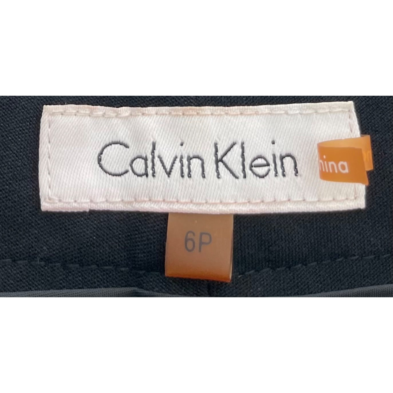 Calvin Klein Women's Size 6P Black Straight-Leg Dress Pants