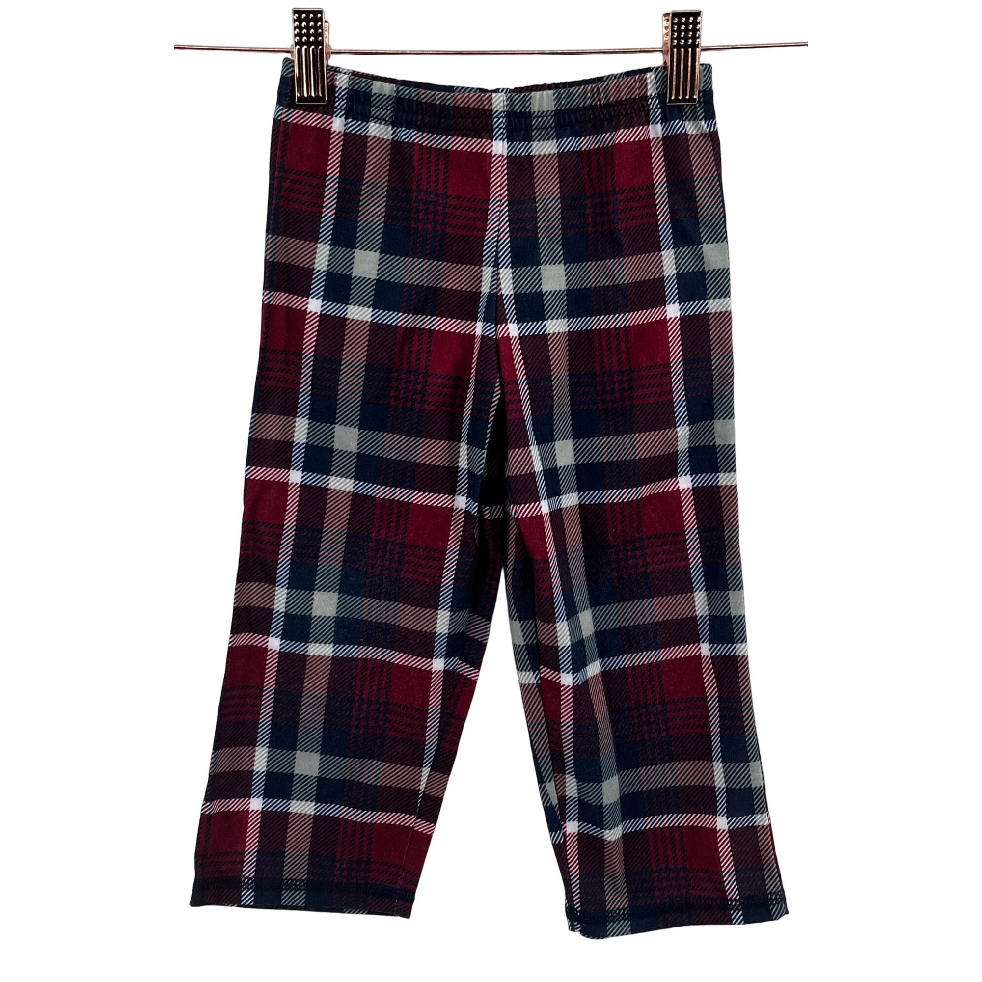 Carter's Unisex 3T (Toddler) Navy/Red/White Plaid Pajama Pants