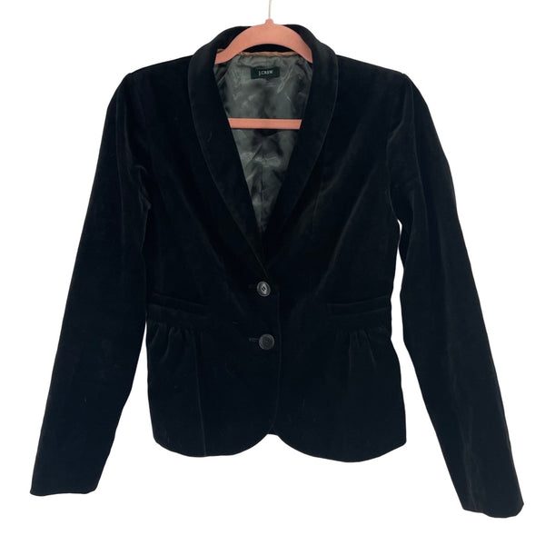 J. Crew Women’s Size Small Black Velvet Blazer