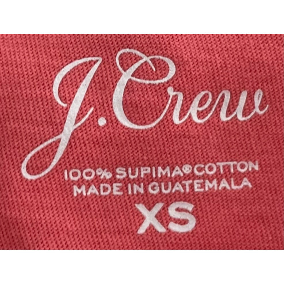 J. Crew Women's Size XS Coral Pink V=-Neck T-Shirt