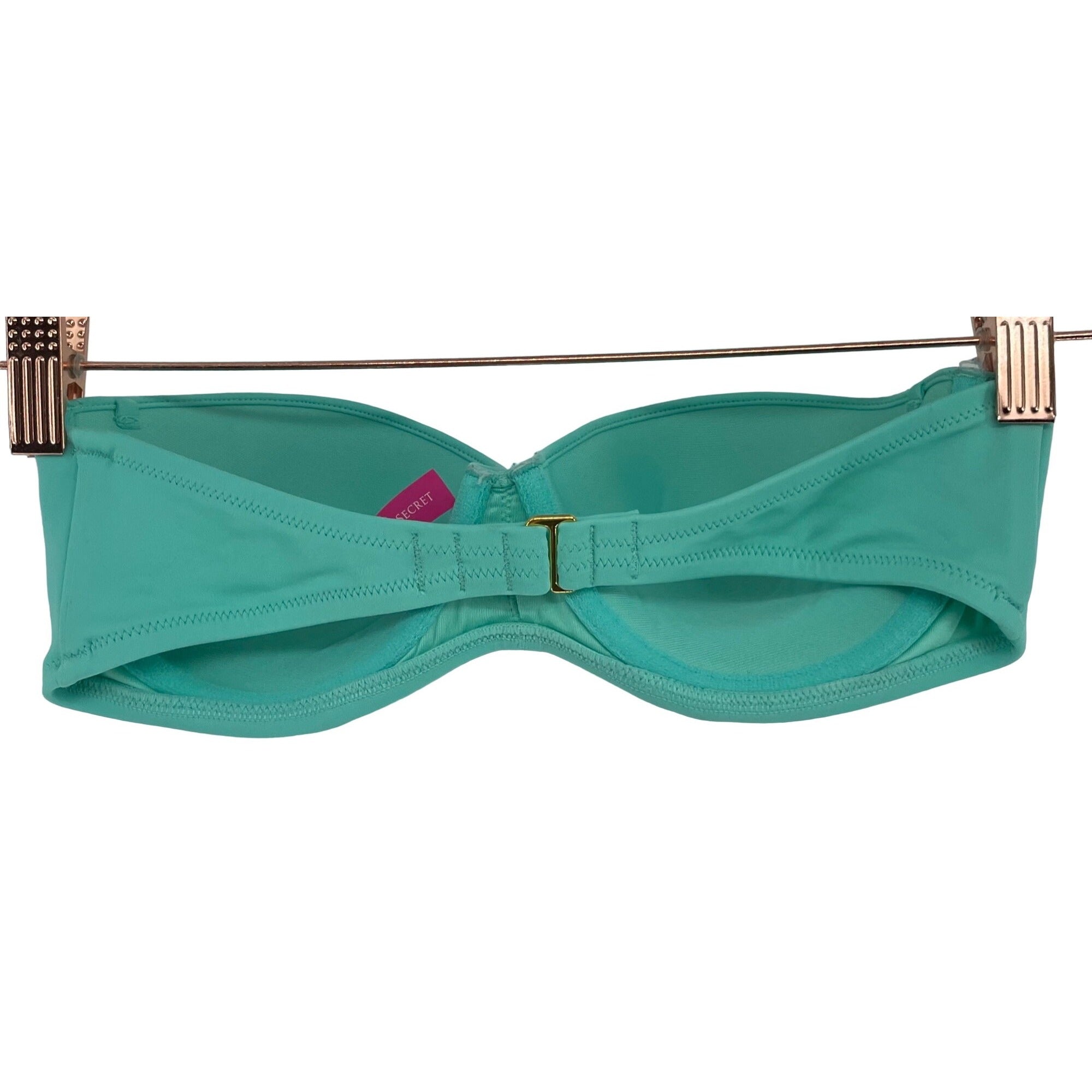 Victoria's Secret Women's Size 32D Teal Green Strapless Bikini Top