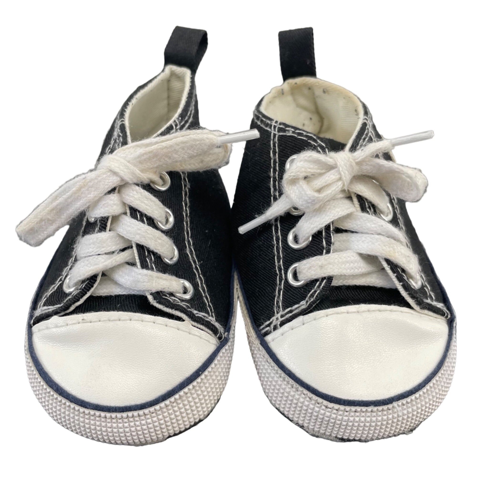 Baby Baby Boy's Size 2 Black & White Lace-Up Sneakers