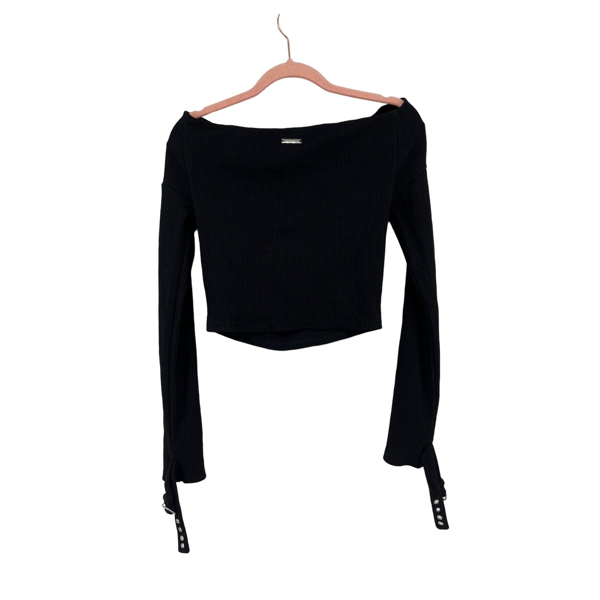 NWT Maniere De Voir Women's Size 12 Black Top