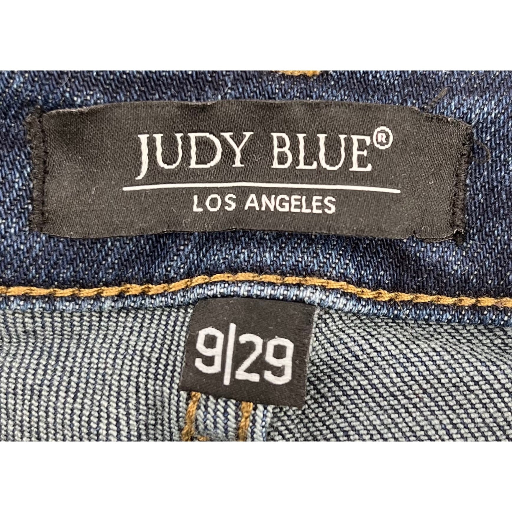 Judy Blue Los Angeles Women's Size 9/29 Denim Blue Jeans W/ Fringe Hem