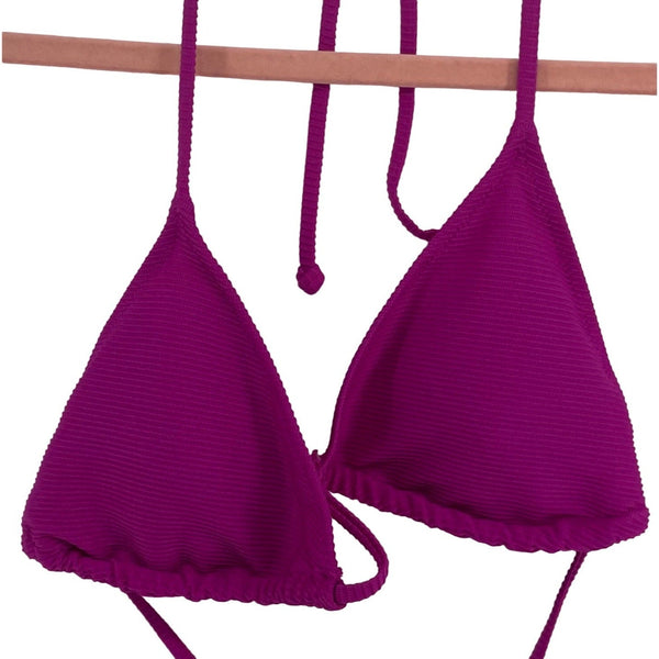 Old Navy Women's Size Small Magenta/Purple Triangle Bikini Top