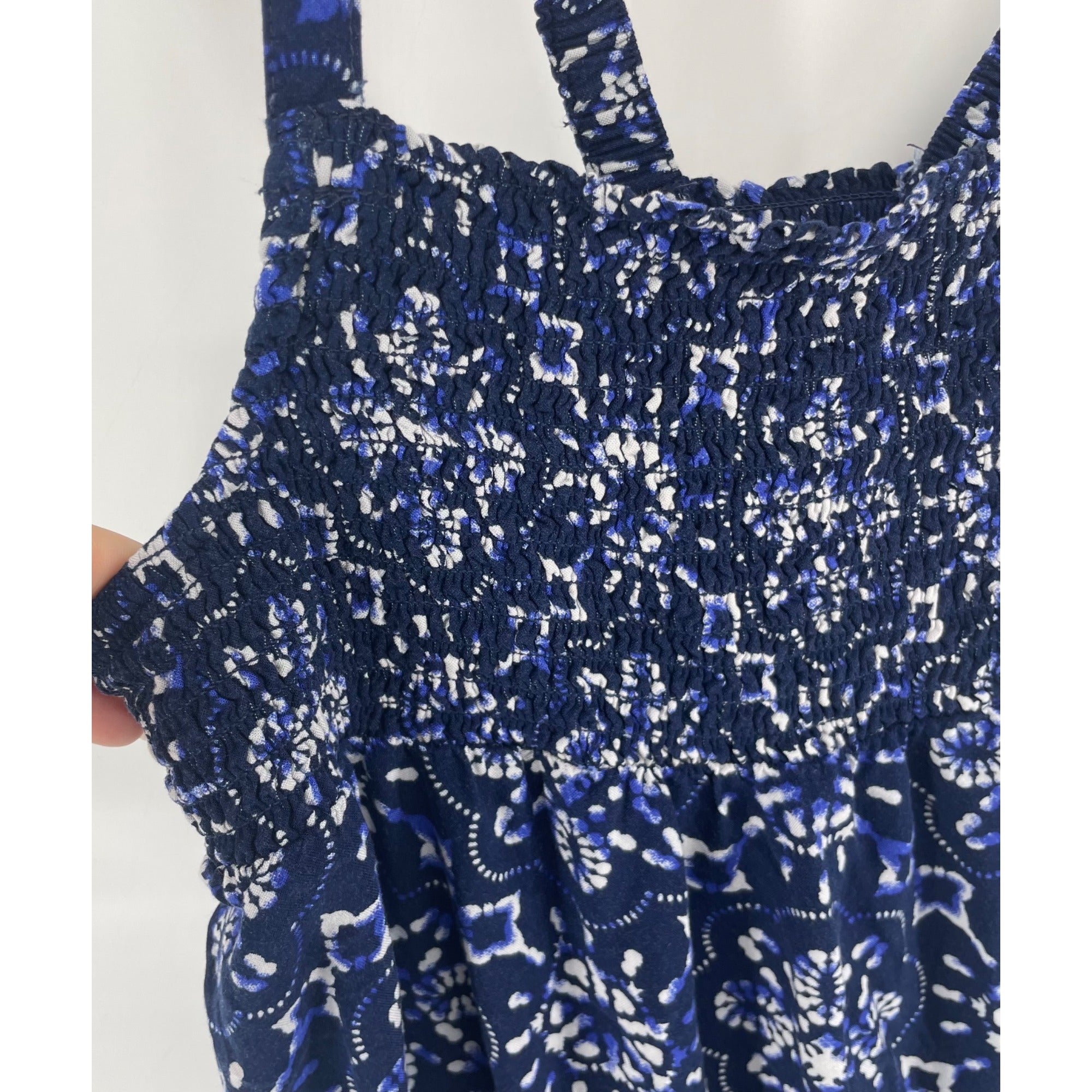 H&M Women's Size 13-14Y Girl's Blue & White Jumpsuit