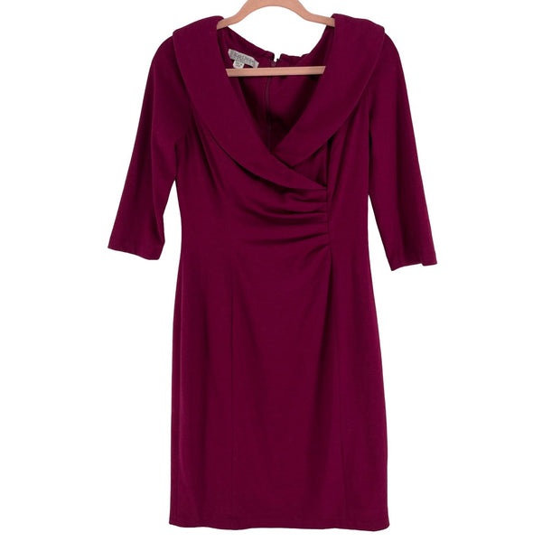 Kay Unger New York Women's Size Medium Magenta Sheath Dress