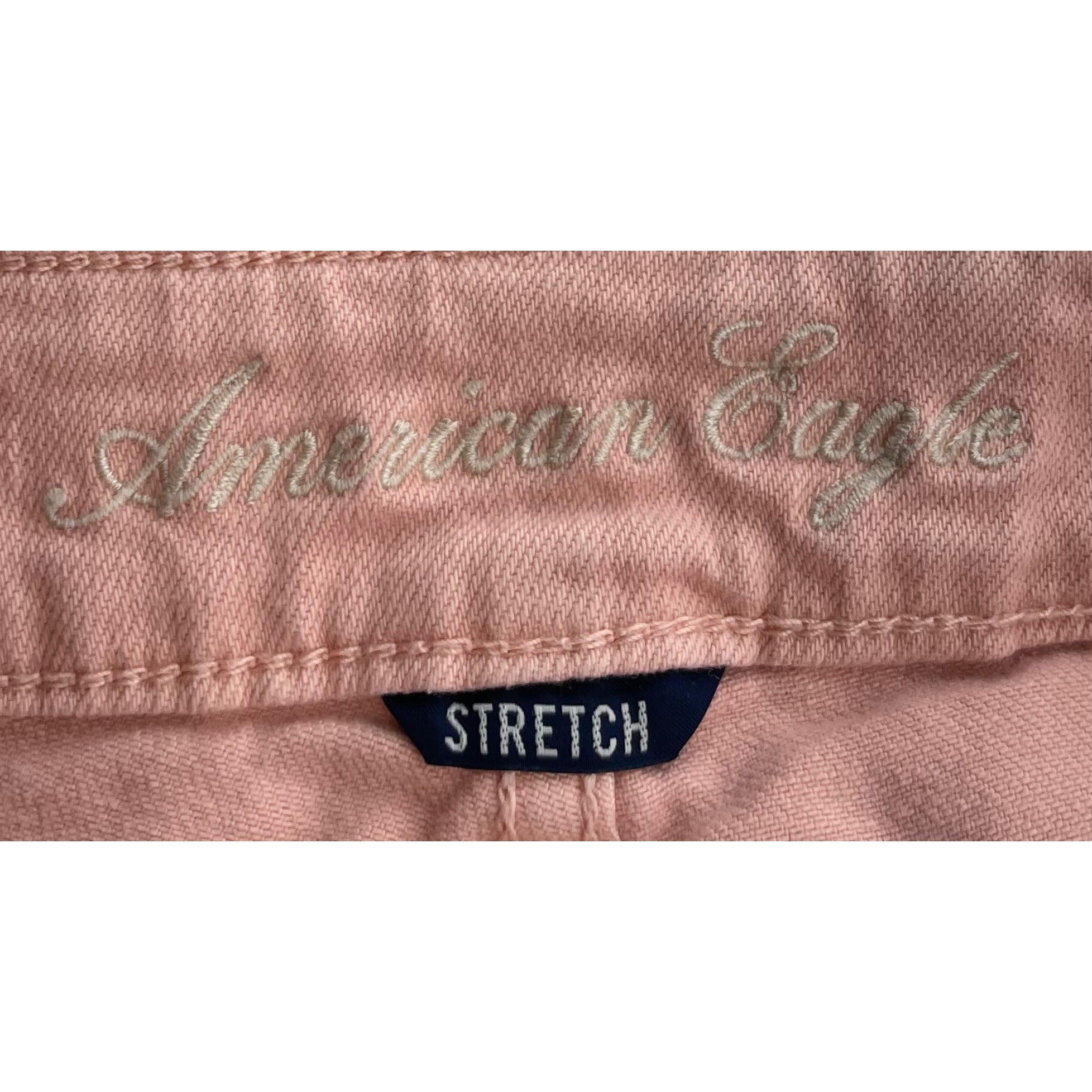 American Eagle Women's Size 0 Mauve Pink Stretch Fringe Hem Shorts