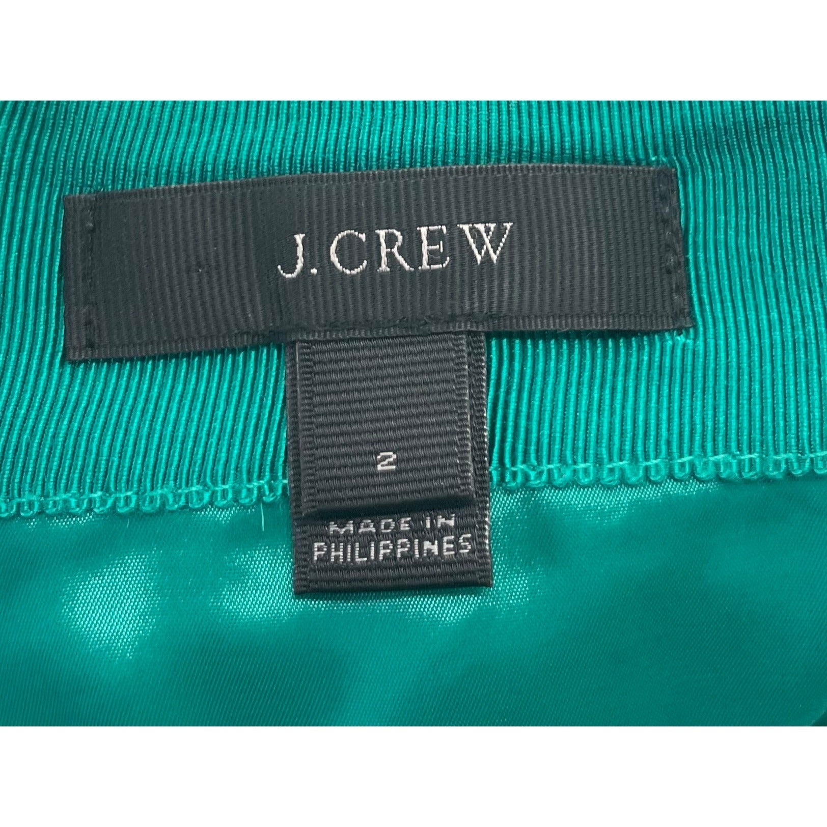 J. Crew Women’s Size 2 Green Wool/Nylon Mini Skirt