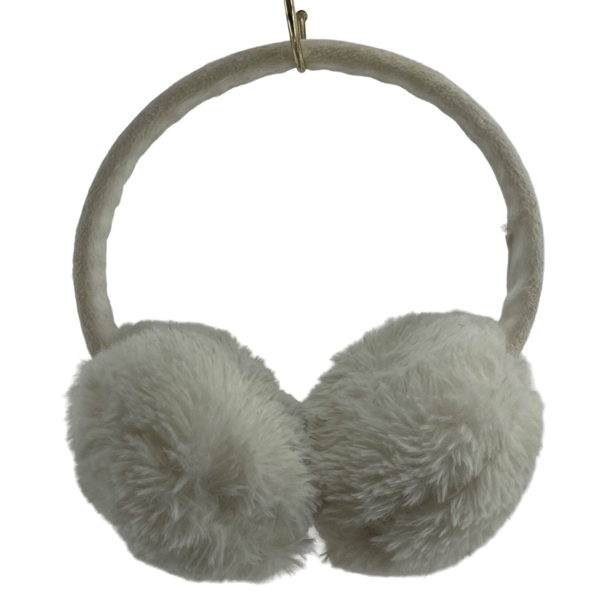 H&M Divided Women's White Faux Fur Fuzzy Winter Earmuffs