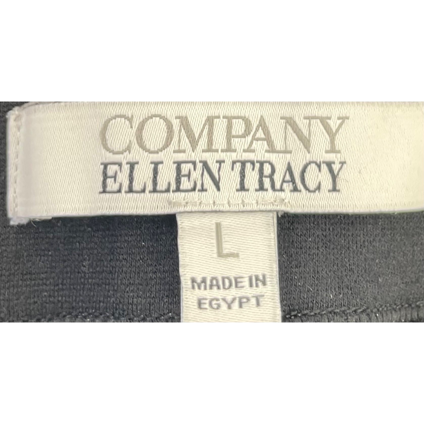 Ellen Tracy Women's Size Large Black Elastic Waist Skinny Stretch Leggings