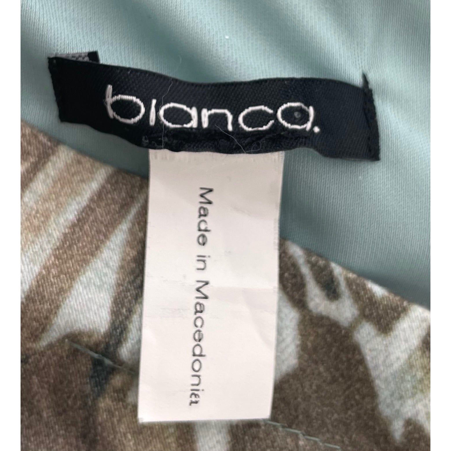 Bianca Women's Size 8 Aqua/Brown/Magenta Floral Print Sheath Dress