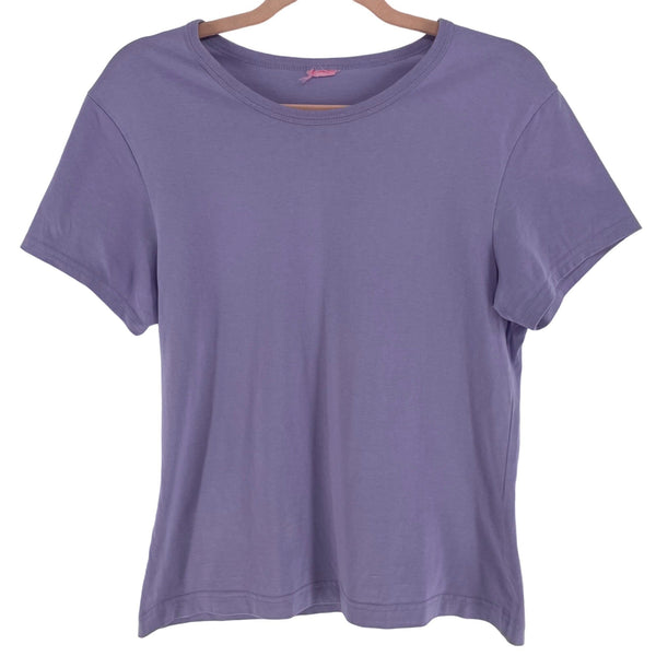 Women's Size Medium/Large Lavender Purple Crew Neck T-Shirt