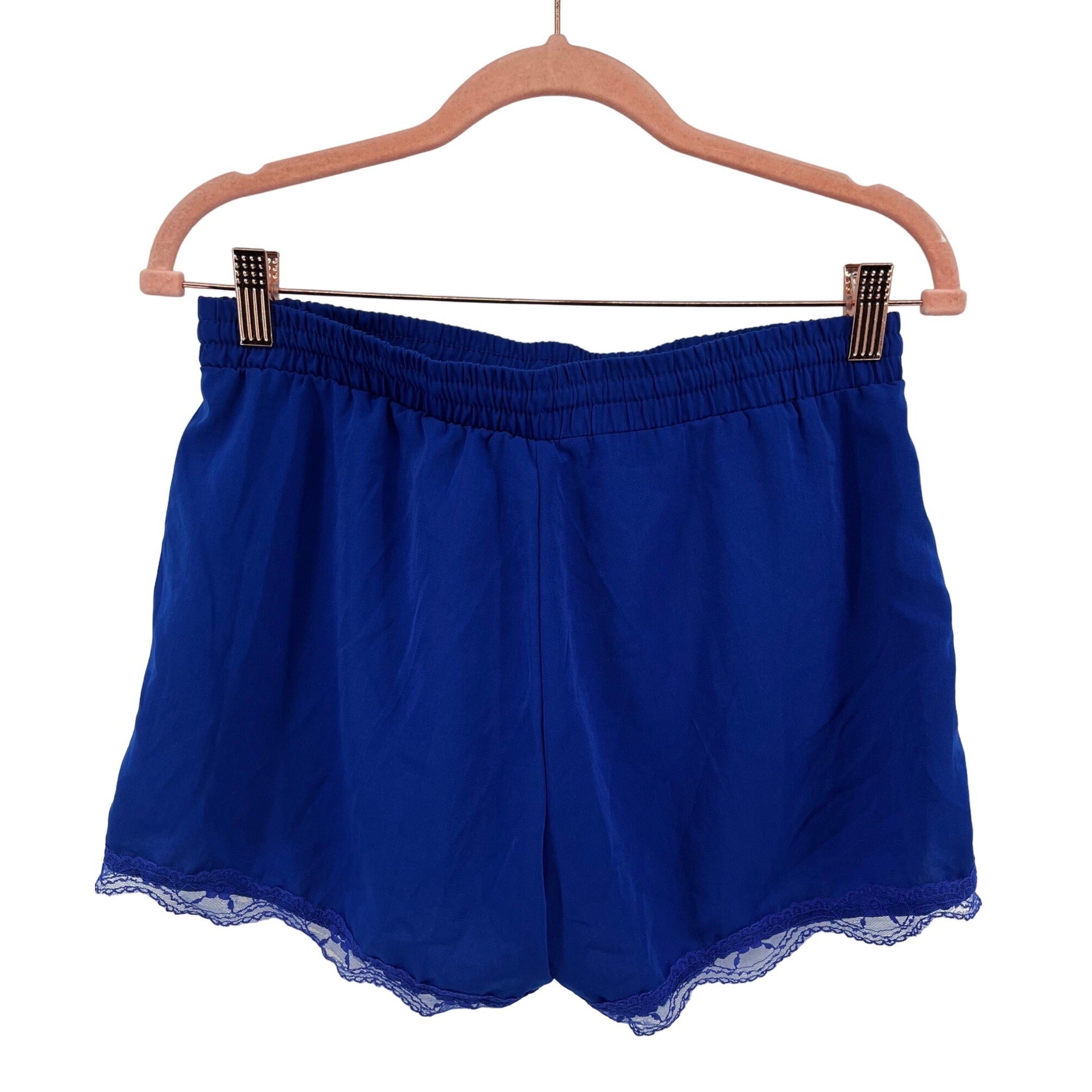 Mine Women's Size Size Large Cobalt Blue Elastic Waist Shorts