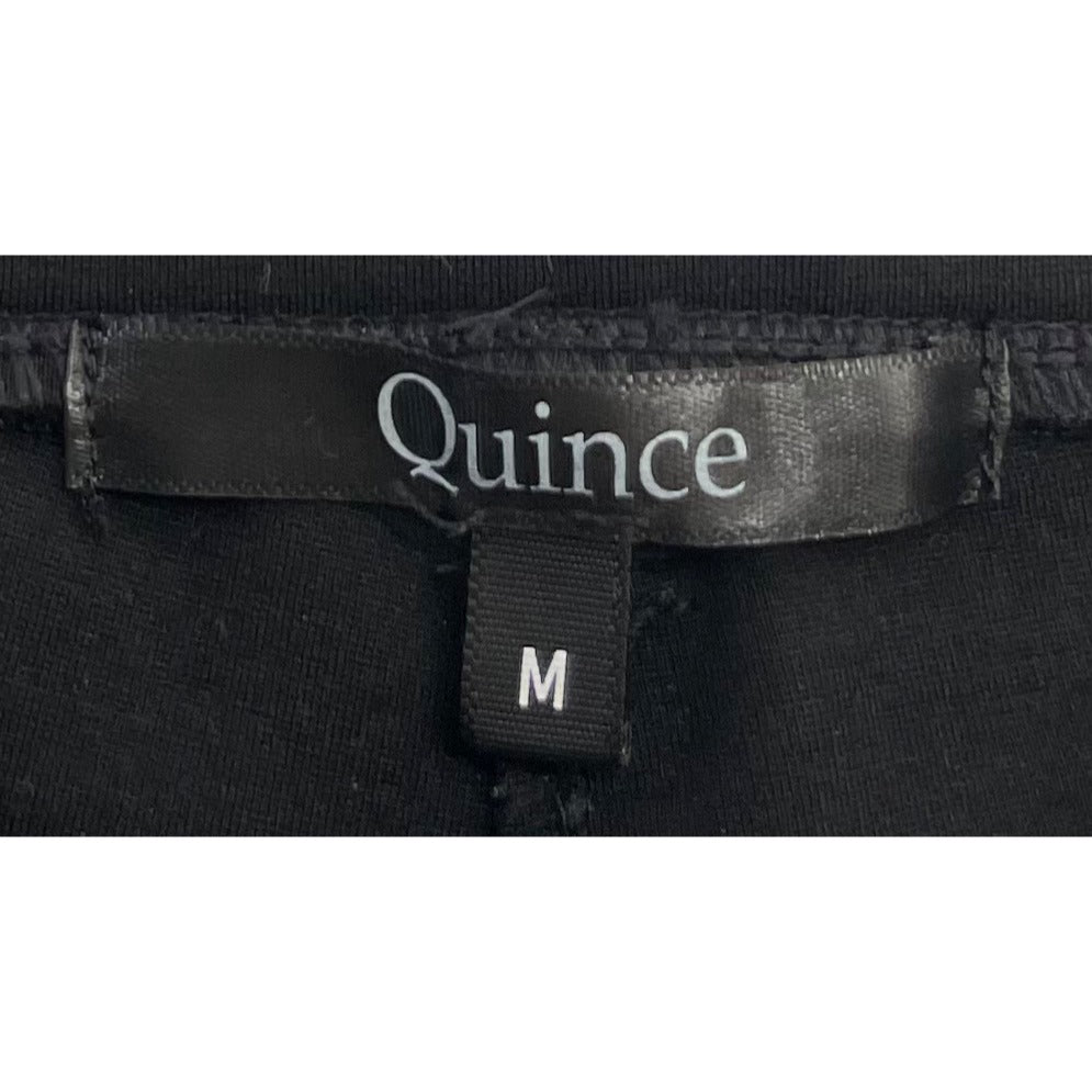 Quince Women's Size Medium Black Straight-Leg Dress Pants