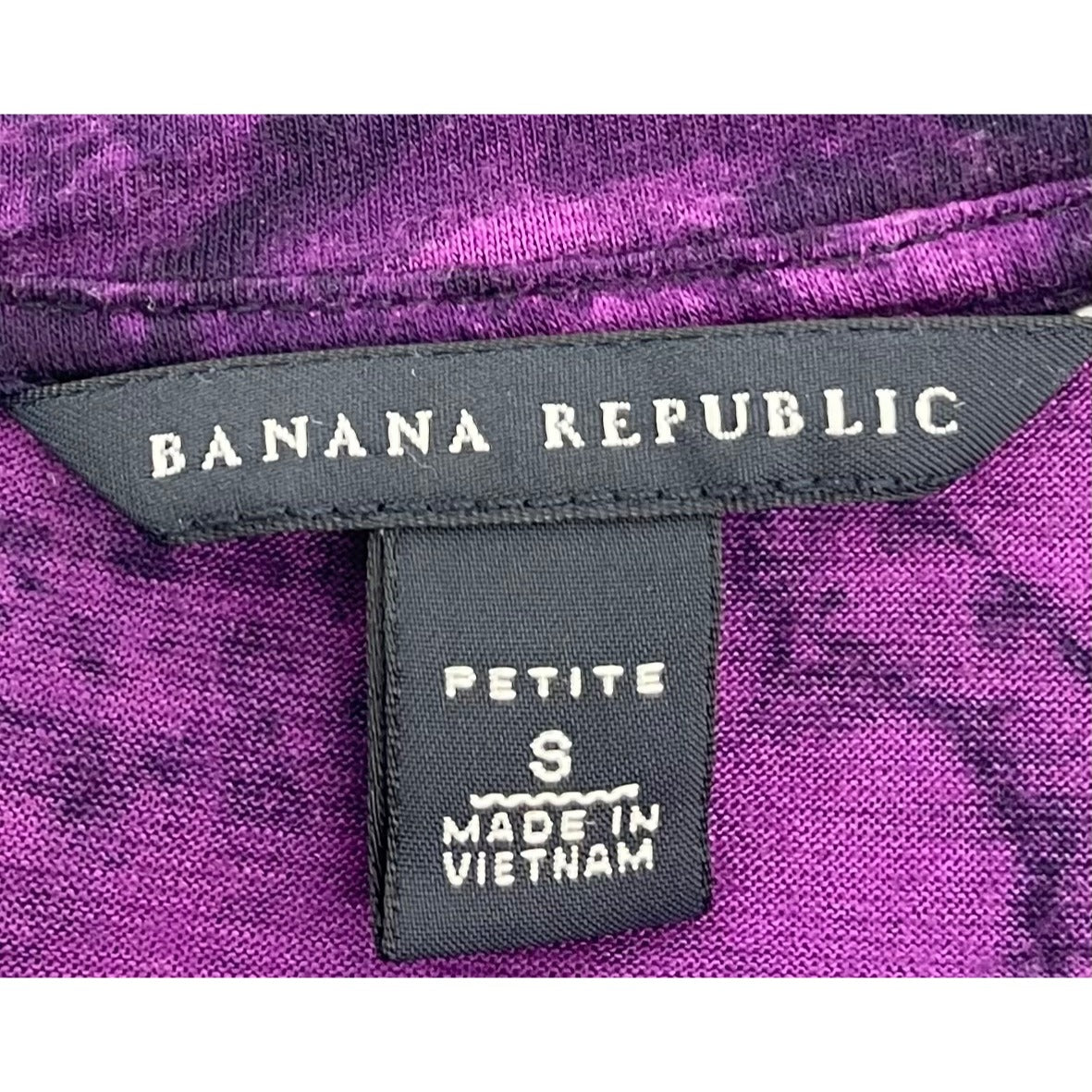 Banana Republic Women's Size Small Two-Tone Purple Crew Neck T-Shirt