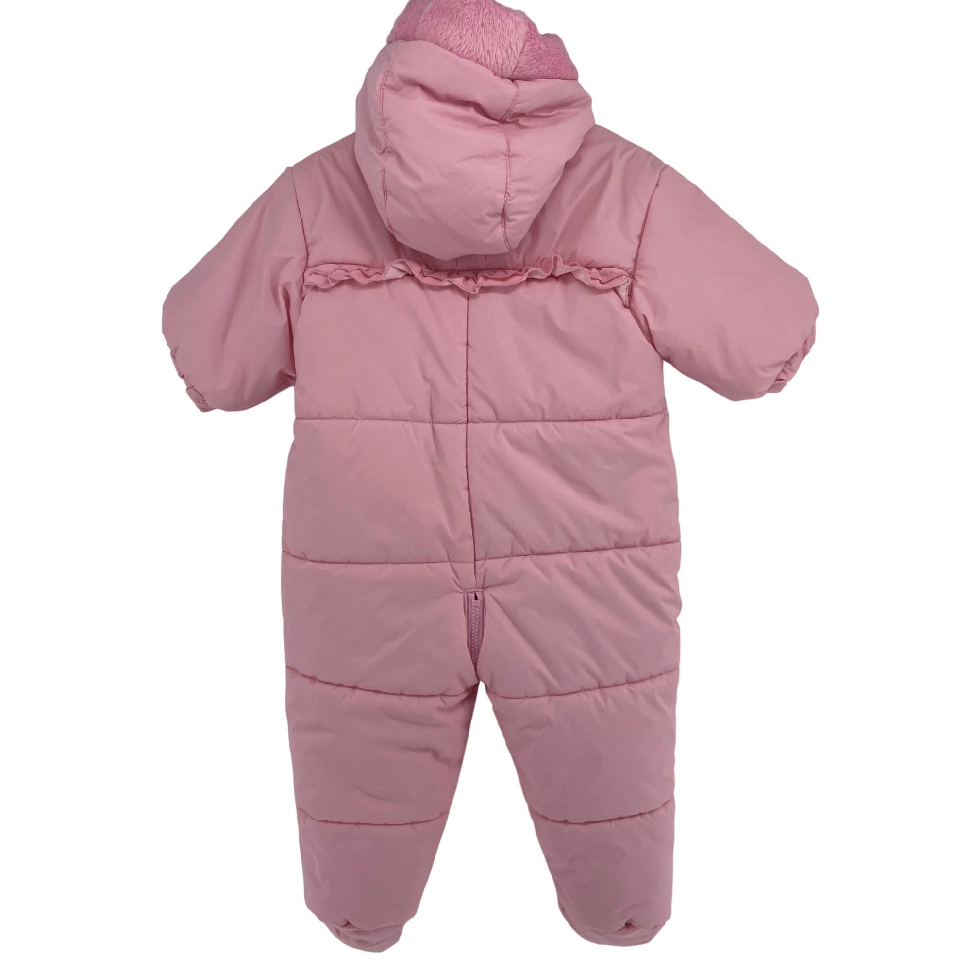 The Children's Place Girl's Size 0-6 Months Light Pink Winter Puffer Jumpsuit