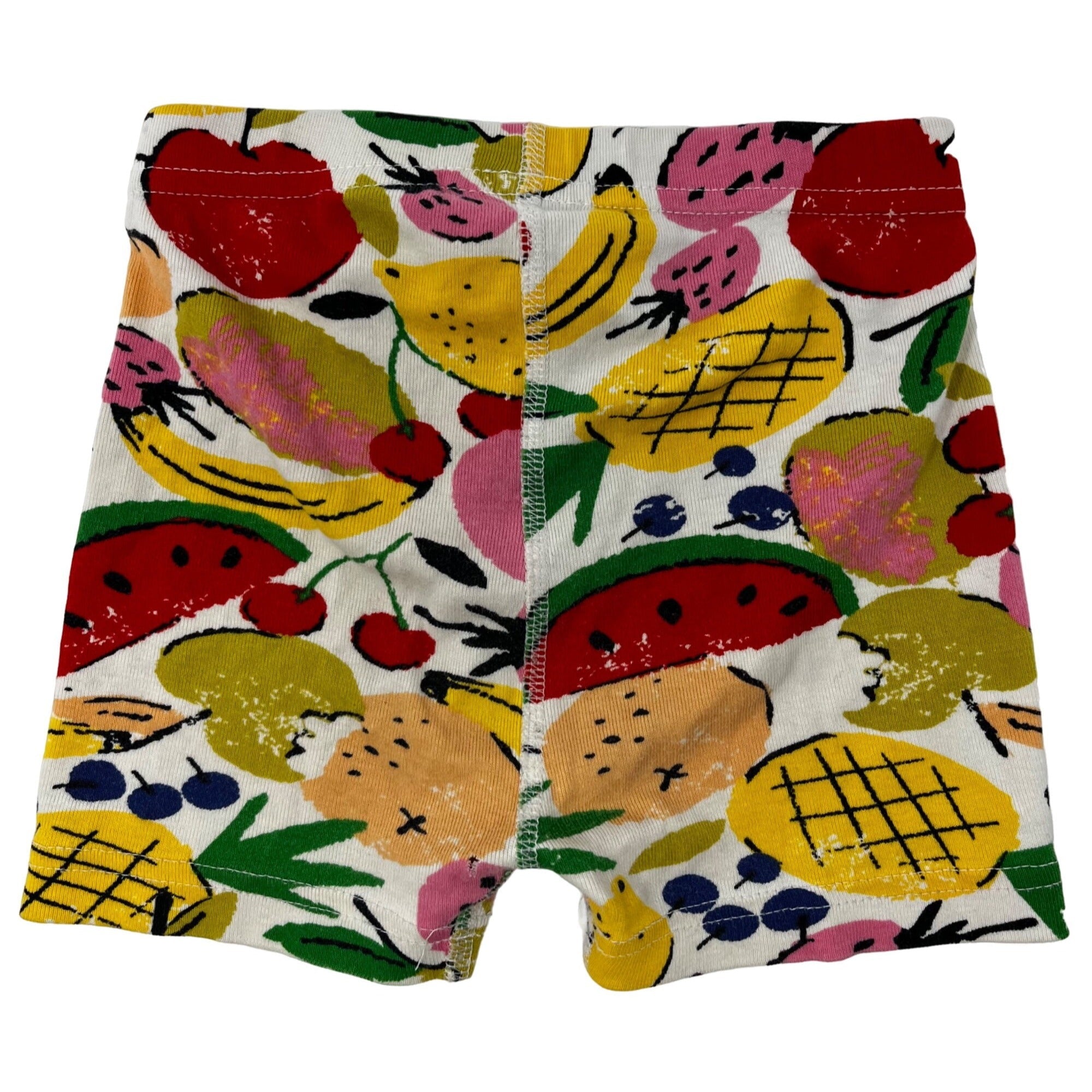 Hanna Andersson Girl's Size 4 Yellow/Pink/Green/Red Fruit Print Shorts