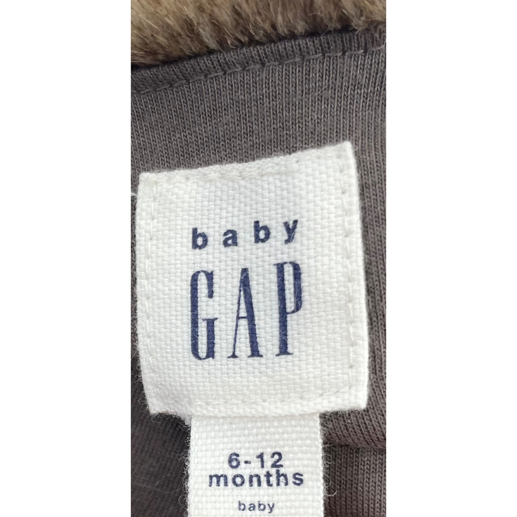 GAP Baby Girl's Size 6-12 Months Faux Fur Brown Vest