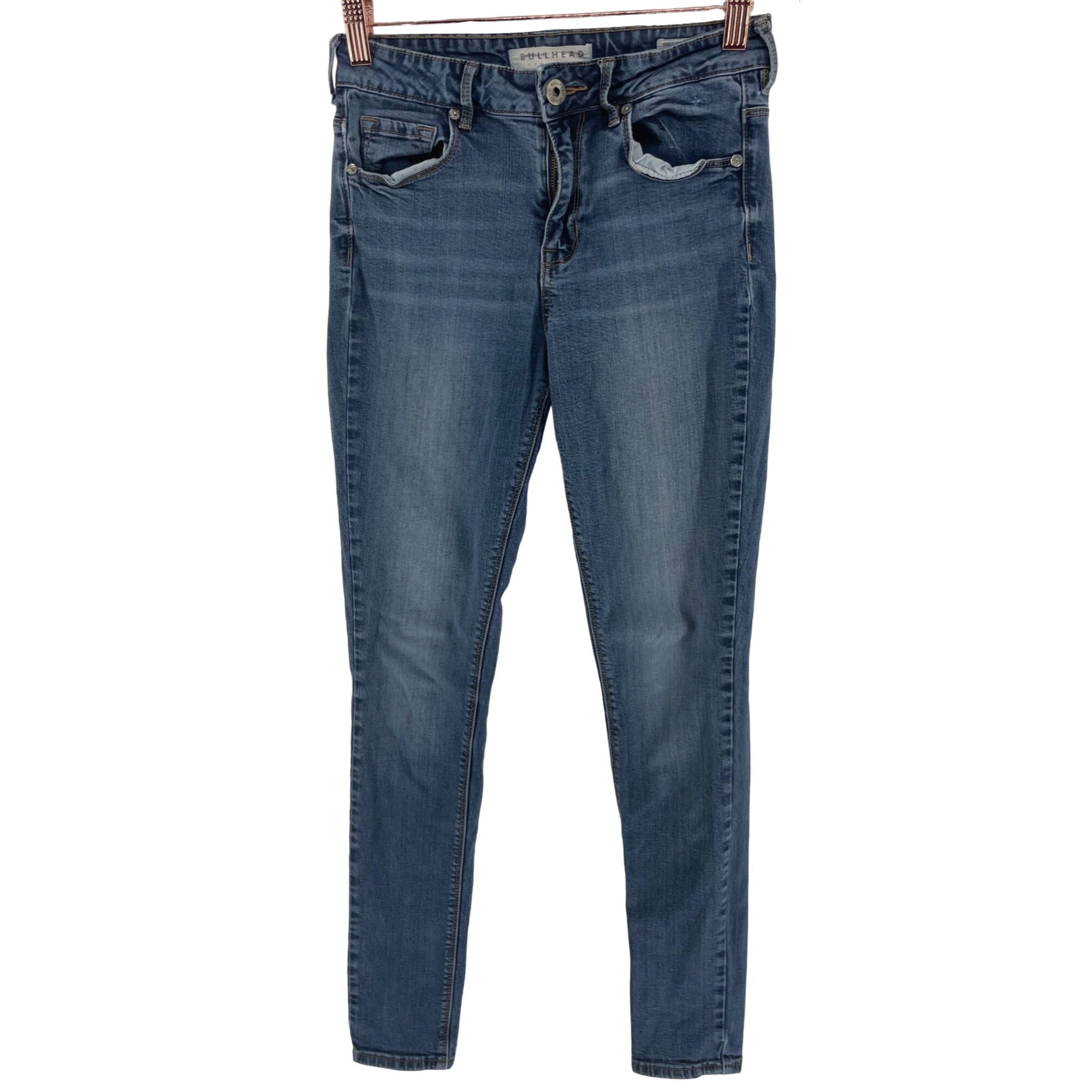 Bullhead Denim Co. Women's Size 5 High Rise Skinniest Denim Blue Jean Pants