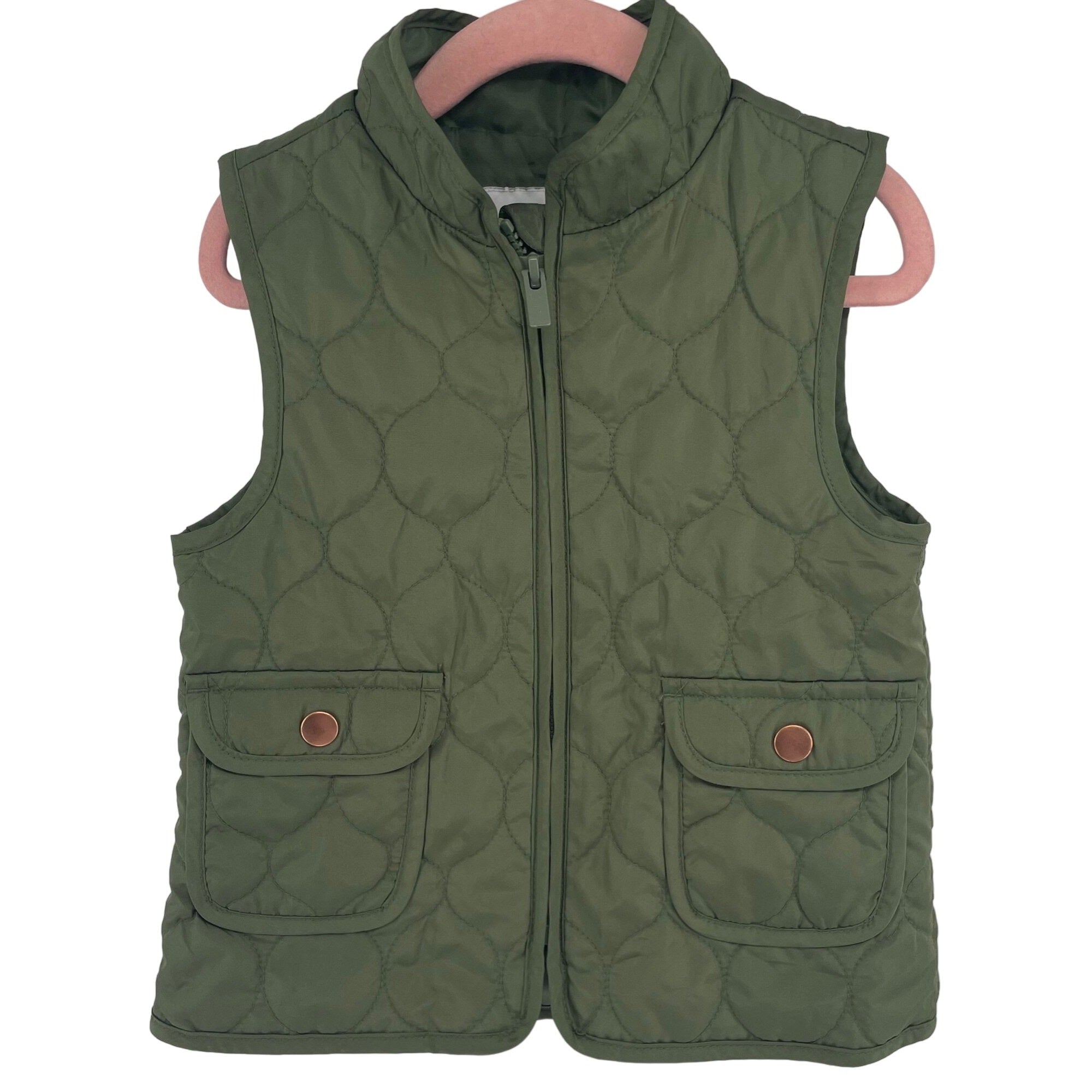 GAP Boy's Size 4T Army Green Lightweight Puffer Vest